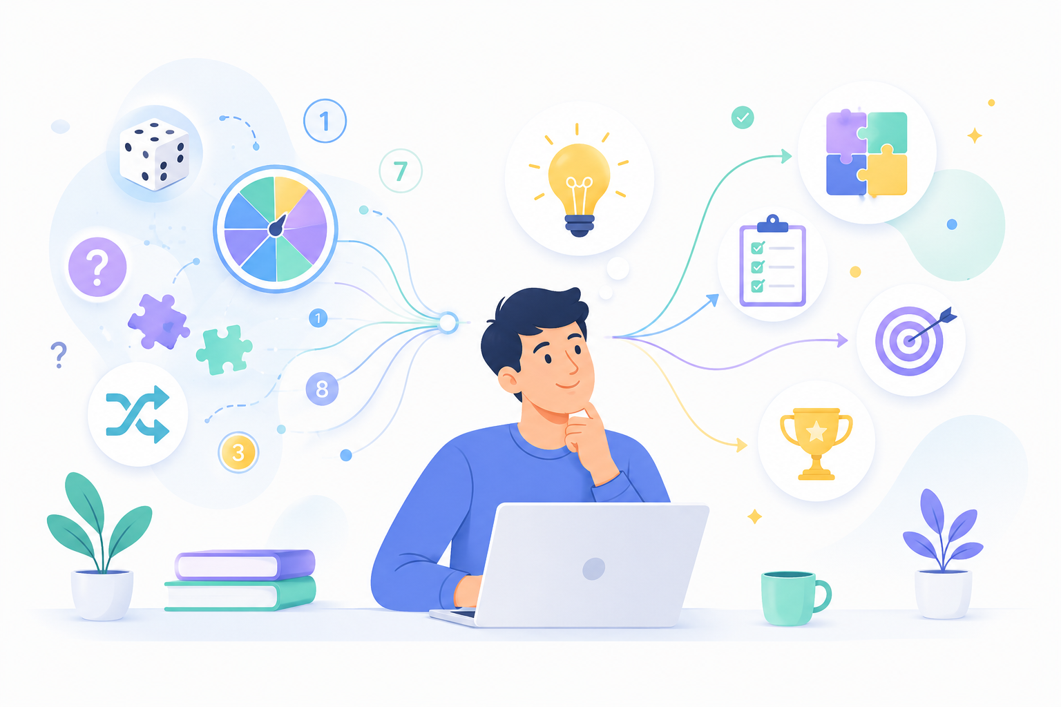 How Random Generators Can Boost Creativity and Decision Making